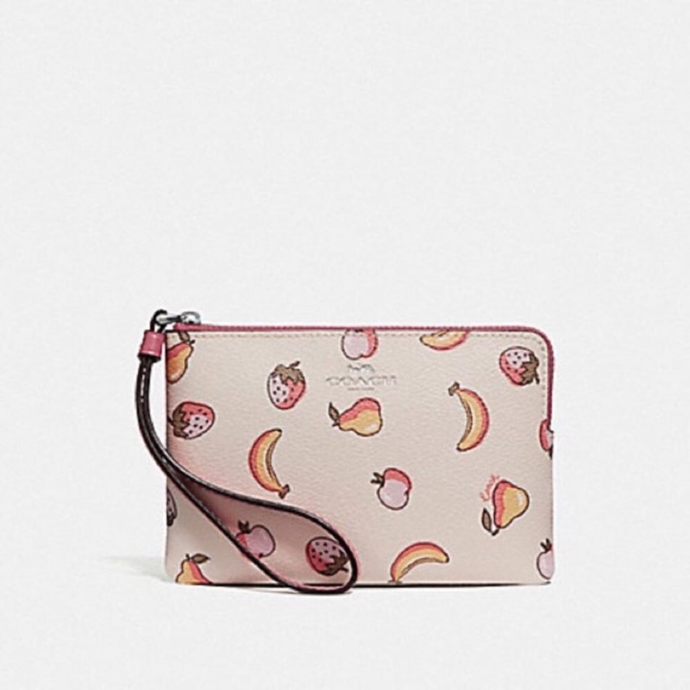 Coach Corner Zip Wristlet
